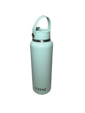 RTIC Stainless Steel 40oz Bottle Outdoors Mint Green No Straw Handle